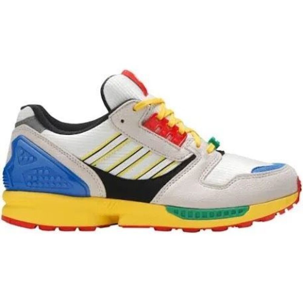 Adidas ZX 8000 x LEGO Mixed Blocks Sneakers Colorful Kidcore Men's Size 10.5 NEW